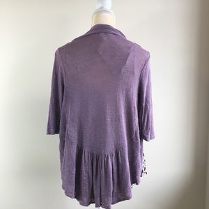Maurice’s 3/4th Length Purple Cardigan